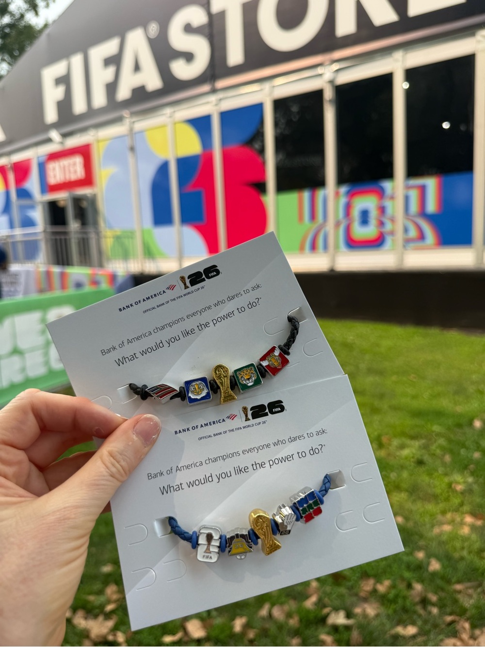 Official FIFA World Cup ‘26 Bank of America Fan Band Charm Bracelet